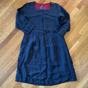 Gudrun Sjoden Navy Linen Dress